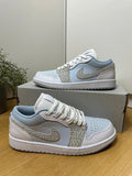 Air Jordan 1 Low SE Blue Tint/Sail‑White‑Grey Fog